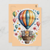 風船の動物 ポストカード (正面/裏面)