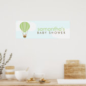 風船の双子ベビーシャワー ポスター (キッチン)