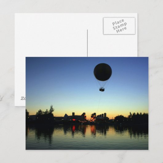 風船の夕日 ポストカード (正面/裏面)