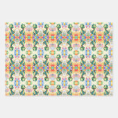 風船の多い可愛い小さなカラフル ラッピングペーパーシート (正面2)