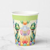 風船の多い可愛い小さなカラフル 紙コップ (右)