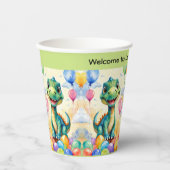 風船の多い可愛い小さなカラフル 紙コップ (正面)