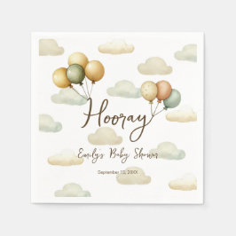 風船の浮き上がる冒険 スタンダードカクテルナプキン