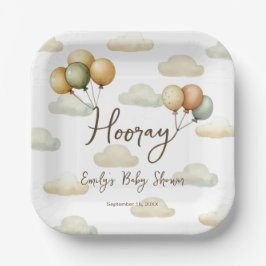 風船の浮き上がる冒険 ペーパープレート