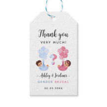 風船の赤ちゃん　性別発表　感謝の気持ちを伝えるギフトタグ