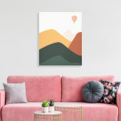 風船の造園ビュー キャンバスプリント (インサイチュ (リビング))