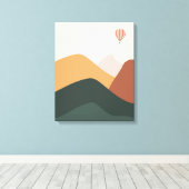 風船の造園ビュー キャンバスプリント (インサイチュ (ウッドフロア))