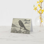 風船の鳥「ありがとう!」 グリーティングカード (黄色い花)