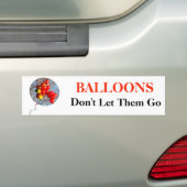 風船は行かせるな バンパーステッカー (車上)