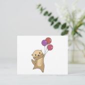 風船を上げた甘い動物のハエ ポストカード (スタンド正面)