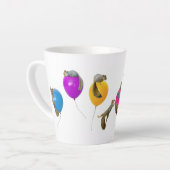 風船を使ったリスラテカップ カフェラテマグ (左アングル)