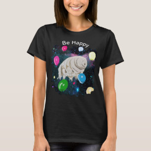 風船を使って宇宙を浮遊するタージオグラード Tシャツ