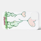 風船を持ったかわいい象 - オリジナルデザイン Case-Mate iPhoneケース (裏面 (横))