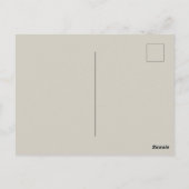 風船を持ったウサギのピーター ハッピーバースデー ポストカード (裏面)