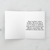 風船を持った自転車のテディベア カード (内部)