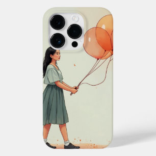 風船を持っている韓国の少女 Case-Mate iPhone 14 PROケース