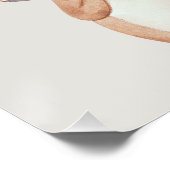 風船を持つタヌキパーソナライズされたの「ドリーム・ビッグ」 ポスター (コーナー)