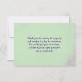 風船を持つフローティングバニーありがとう サンキューカード (裏面)