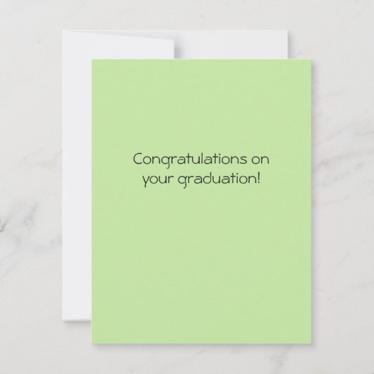 風船を持つ少女との卒業 サンキューカード (裏面)