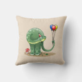 風船を持つ恐竜 クッション (裏面)