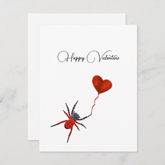 風船を持つ蜘蛛 シーズンカード (正面/裏面)