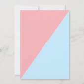 風船を暴描写出すテーマベビー 招待状 (裏面)