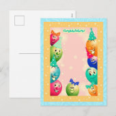 風船を膨らませたような シーズンポストカード (正面/裏面)