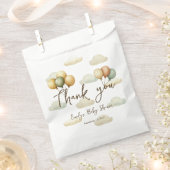 風船を飛ばす冒険ありがとう フェイバーバッグ (クリップ留めされた状態)