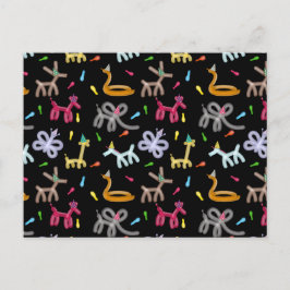 風船アニマル子供パーティーテーマ ポストカード