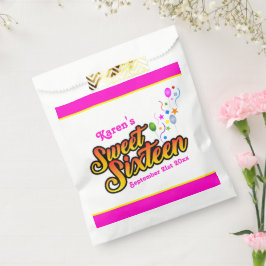 風船カラフルと吹き流しを持つSweet sixteen フェイバーバッグ