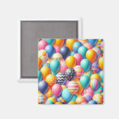 風船カラフル模様 マグネット (正面/裏面)