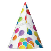 風船カラフル誕生日パーティー帽子の年齢の追加 パーティーハット (裏面)