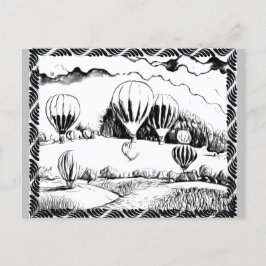 風船カラーリングカード | 絵葉書© ポストカード