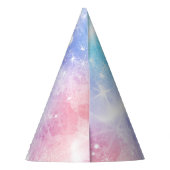 風船コーンパーティー帽子と美しいユニコーン パーティーハット (裏面)