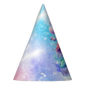 風船コーンパーティー帽子と美しいユニコーン パーティーハット (左)