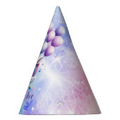 風船コーンパーティー帽子と美しいユニコーン パーティーハット (右)