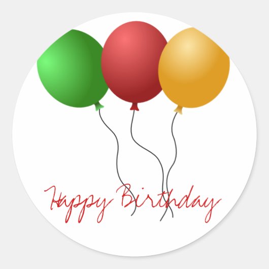 風船シール ラウンドシール (正面)