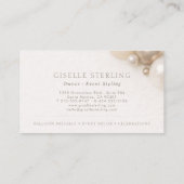 風船スタイリングパーティー装飾 名刺 (裏面)