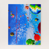 風船ニューメキシコ。クリスマスの挨拶 ジグソーパズル (縦)