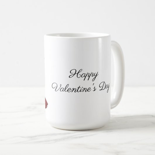 風船バレンタインデーのあるアフリカ系アメリカ人 コーヒーマグカップ (正面右)