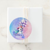 風船パーソナライズされたギフトラベル付きユニコーン フェイバータグ (インサイチュ)