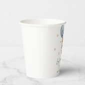 風船ファースト誕生日付き野生のライオン 紙コップ (右)