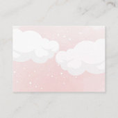 風船ブックス付きピンクテディベアベビーカード エンクロージャーカード (裏面)