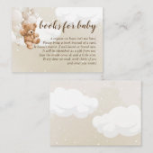 風船ブックス付きベビーカード用テディベア エンクロージャーカード (正面/裏面)