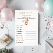 風船付きかわいいクマ |ベビーピンク チラシ