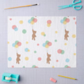 風船付きテディベア  薄葉紙 (クラフト)