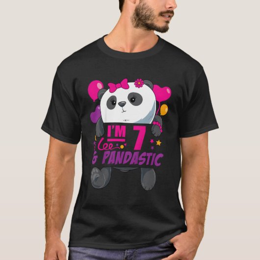 風船付きパンダ7 Py Tシャツ (正面)