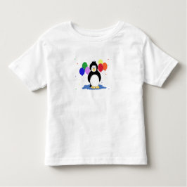 風船付きペカラフルンギン トドラーTシャツ