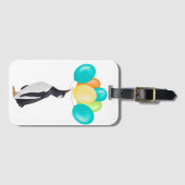 風船付きペカラフルンギン ラゲッジタグ (正面横)