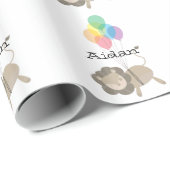 風船付きライオン ラッピングペーパー (ロールコーナー)